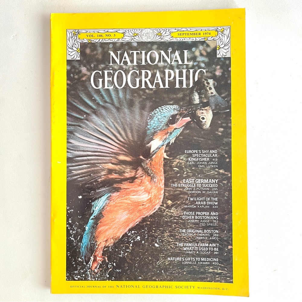 1974 National Geographic September 1974 Issue Vol 146, No 3.